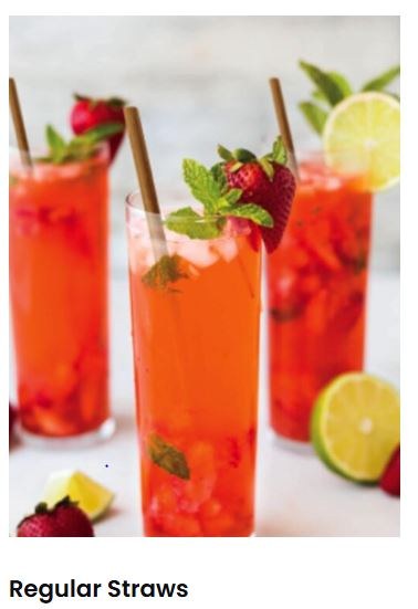 Coconut leaf straws
